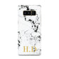 Personalised Gold Initials Marble New Samsung Galaxy Note 8 Case
