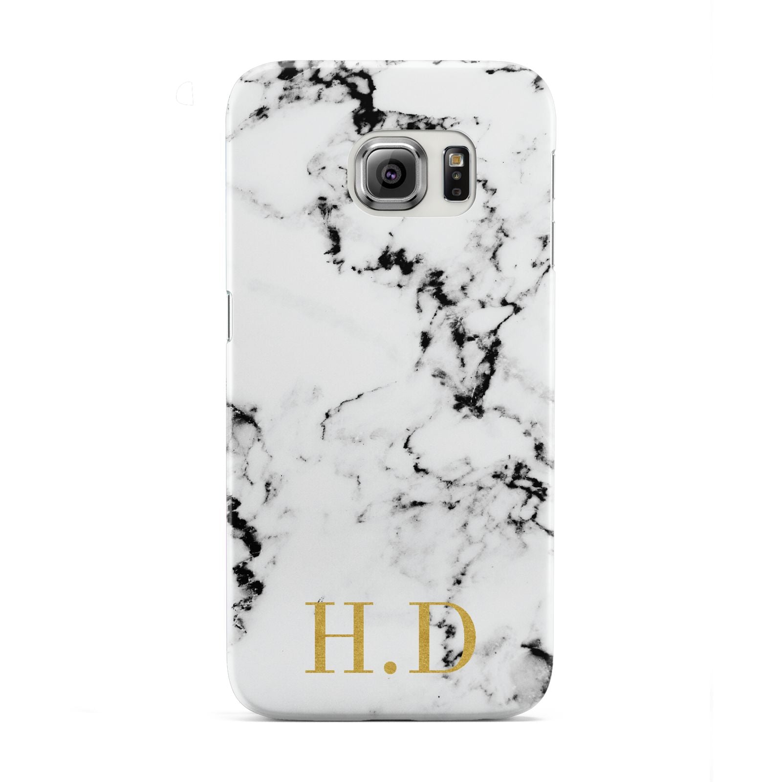 Personalised Gold Initials Marble New Samsung Galaxy S6 Edge Case