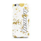 Personalised Gold Ink Splash Apple iPhone 5c Case