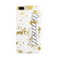 Personalised Gold Ink Splash Apple iPhone 7 8 Plus 3D Tough Case