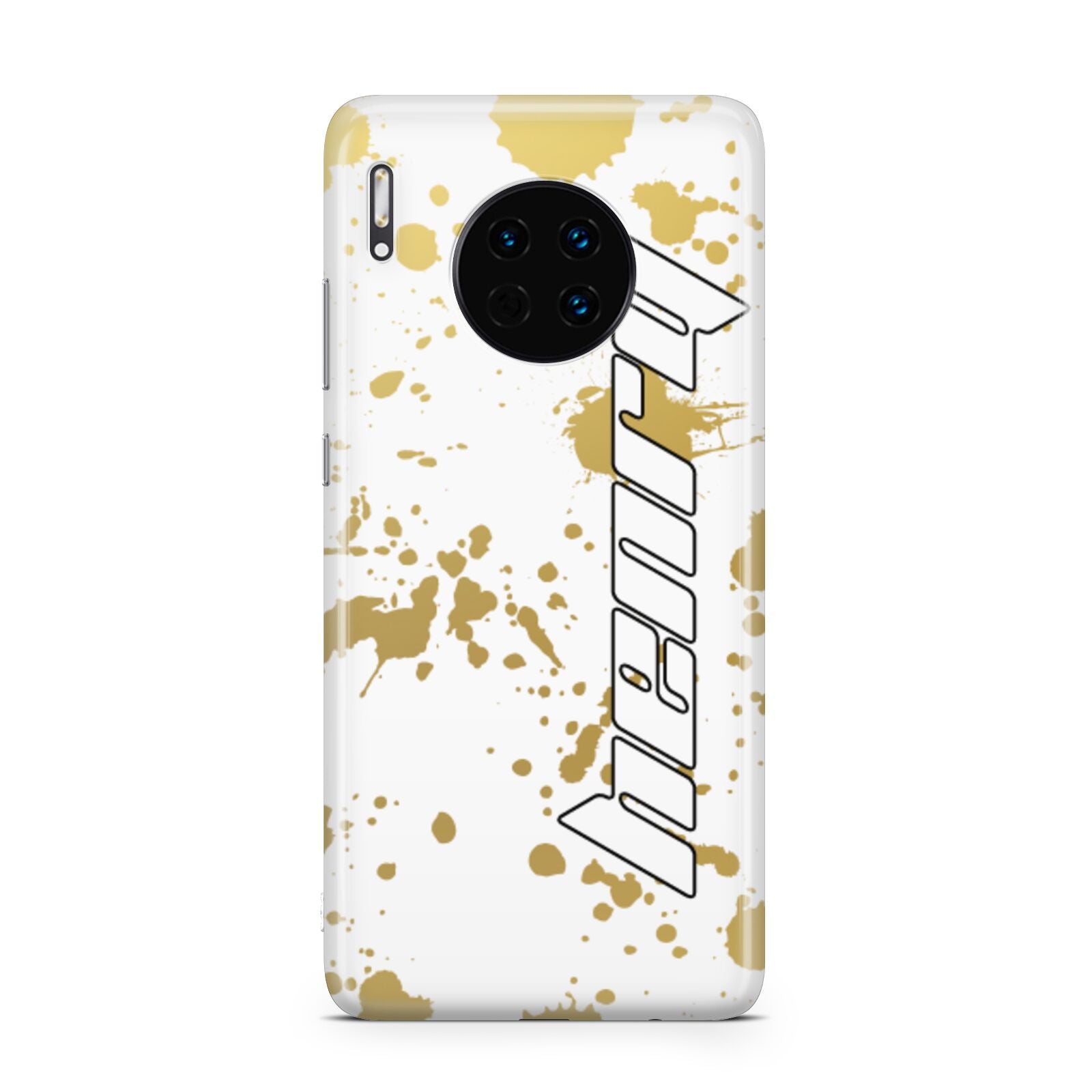 Personalised Gold Ink Splash Huawei Mate 30
