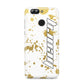 Personalised Gold Ink Splash Huawei Nova 2s Phone Case