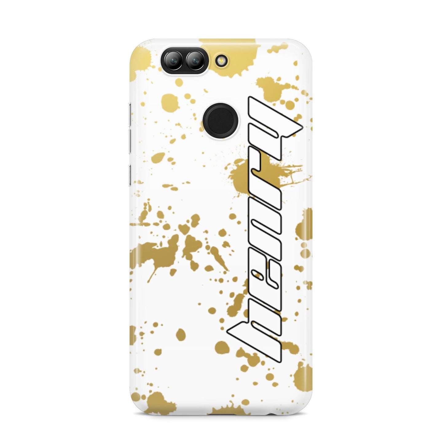 Personalised Gold Ink Splash Huawei Nova 2s Phone Case
