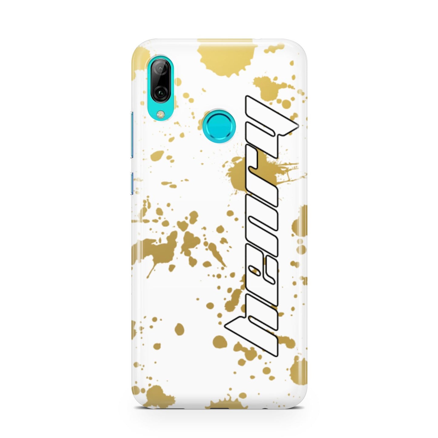 Personalised Gold Ink Splash Huawei P Smart 2019 Case