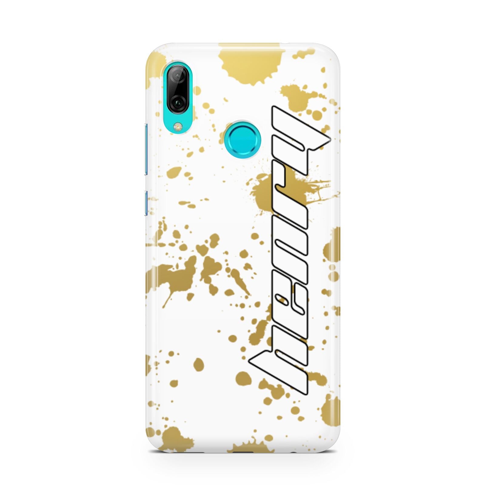Personalised Gold Ink Splash Huawei P Smart 2019 Case