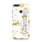 Personalised Gold Ink Splash Huawei P Smart Case