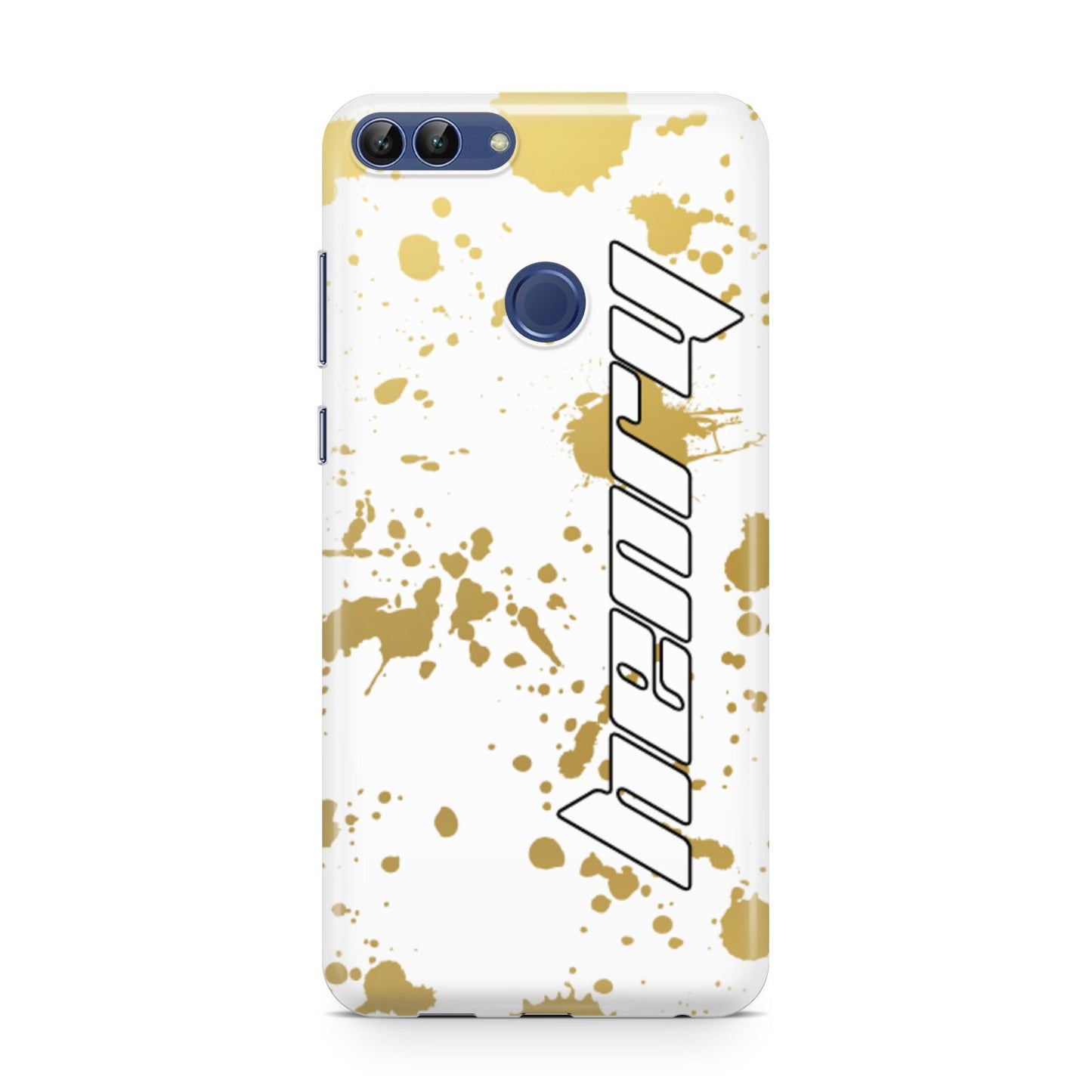 Personalised Gold Ink Splash Huawei P Smart Case
