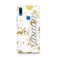 Personalised Gold Ink Splash Huawei P Smart Z