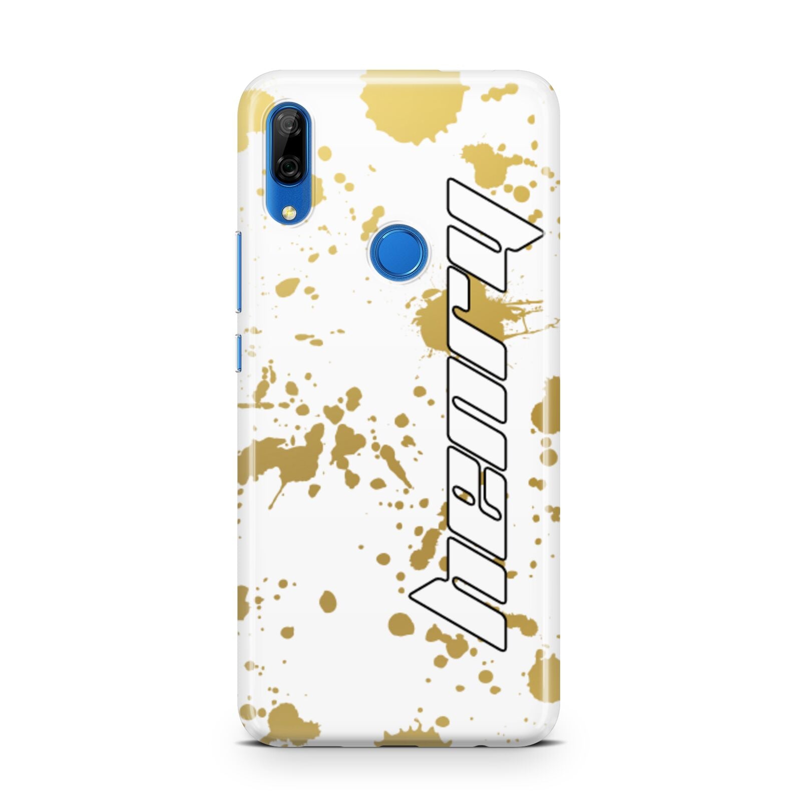 Personalised Gold Ink Splash Huawei P Smart Z