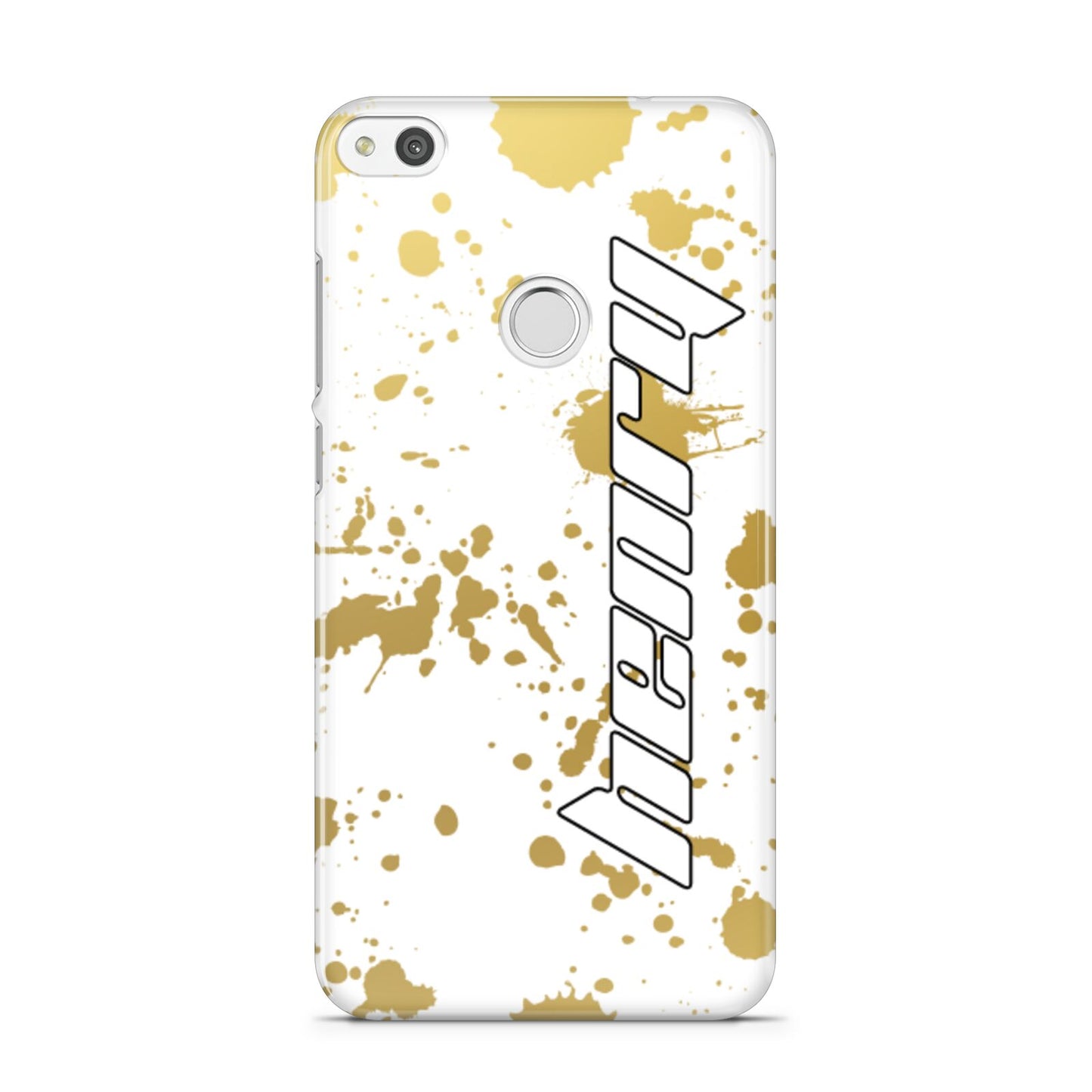Personalised Gold Ink Splash Huawei P8 Lite Case