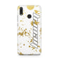 Personalised Gold Ink Splash Huawei Y9 2019