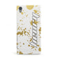 Personalised Gold Ink Splash Sony Xperia Case