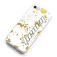 Personalised Gold Ink Splash iPhone 8 Bumper Case on Silver iPhone Alternative Image