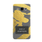 Personalised Gold Leaf Grey With Name Samsung Galaxy A3 Case