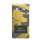 Personalised Gold Leaf Grey With Name Samsung Galaxy A7 2015 Case