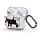 Personalised Gold Leaf Initials Marble AirPods Glitter Case 3rd Gen Side Image