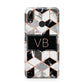 Personalised Gold Leaf Initials Marble Huawei Y7 2019