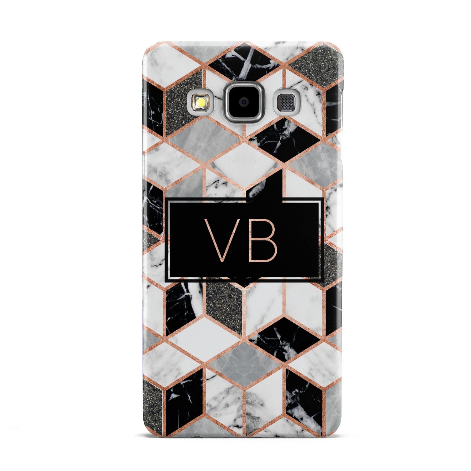Personalised Gold Leaf Initials Marble Samsung Galaxy A5 Case