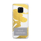 Personalised Gold Leaf White With Name Huawei Mate 20 Pro Phone Case