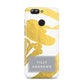 Personalised Gold Leaf White With Name Huawei Nova 2s Phone Case