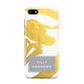 Personalised Gold Leaf White With Name Huawei Y5 Prime 2018 Phone Case