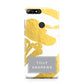 Personalised Gold Leaf White With Name Huawei Y7 2018