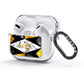 Personalised Gold Marble Initials AirPods Glitter Case 3rd Gen Side Image