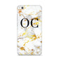 Personalised Gold Marble Initials Monogram Huawei P8 Lite Case