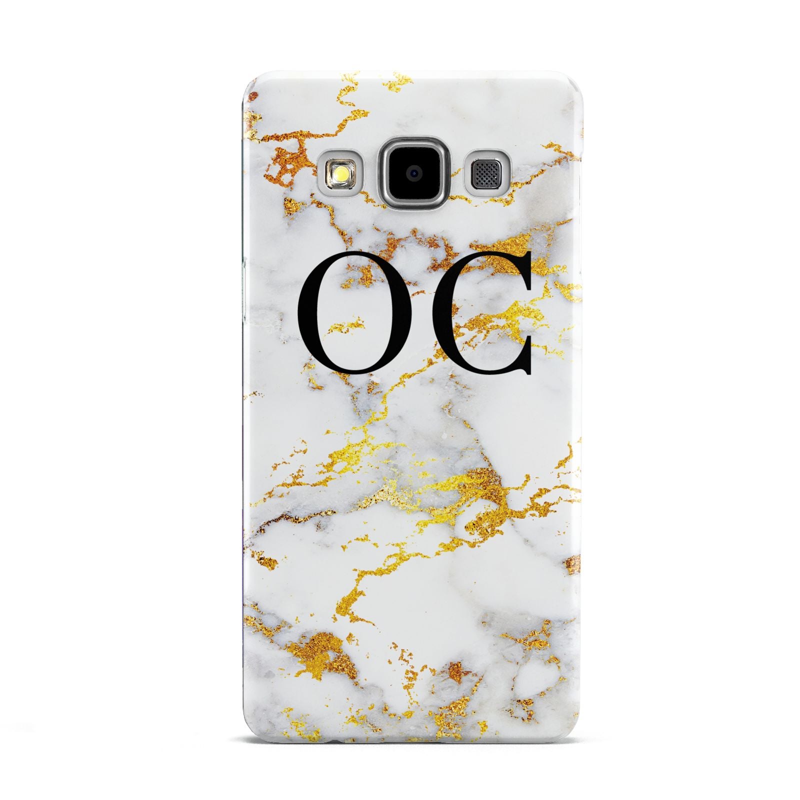 Personalised Gold Marble Initials Monogram Samsung Galaxy A5 Case