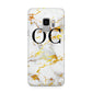 Personalised Gold Marble Initials Monogram Samsung Galaxy S9 Case
