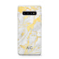 Personalised Gold Marble Initials Protective Samsung Galaxy Case