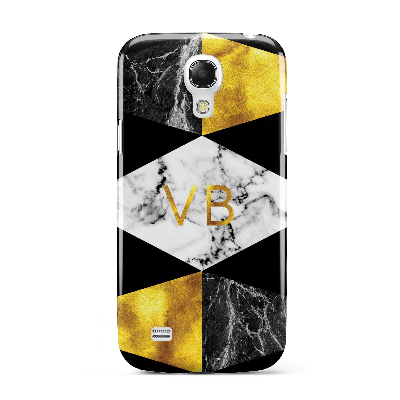 Personalised Gold Marble Initials Samsung Galaxy S4 Mini Case