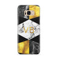 Personalised Gold Marble Initials Samsung Galaxy S8 Plus Case