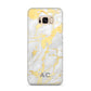 Personalised Gold Marble Initials Samsung Galaxy S8 Plus Case