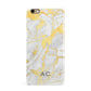 Personalised Gold Marble Initials iPhone 6 Plus 3D Snap Case on Gold Phone