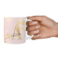 Personalised Gold Pink Marble 10oz Mug Alternative Image 4