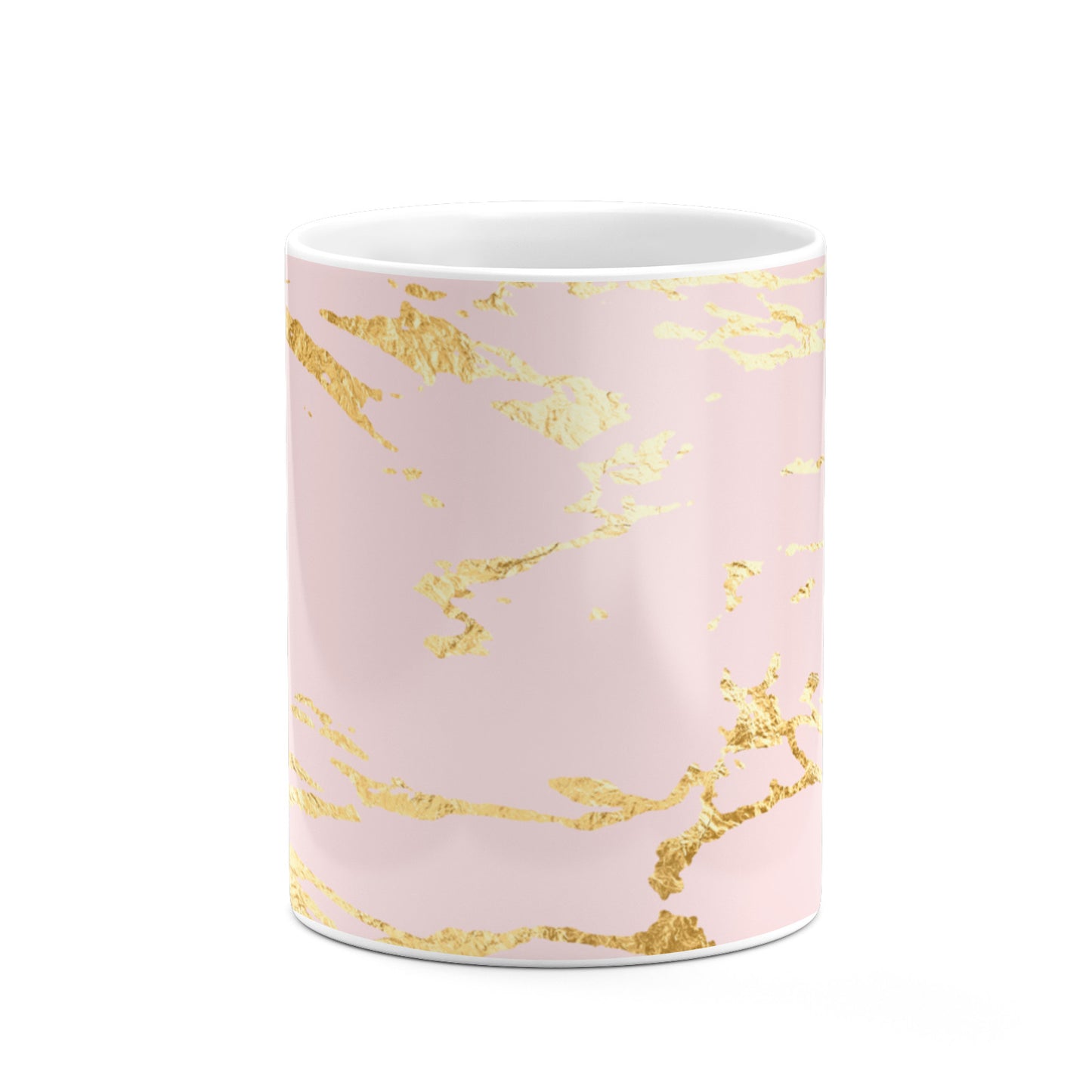 Personalised Gold Pink Marble 10oz Mug Alternative Image 7