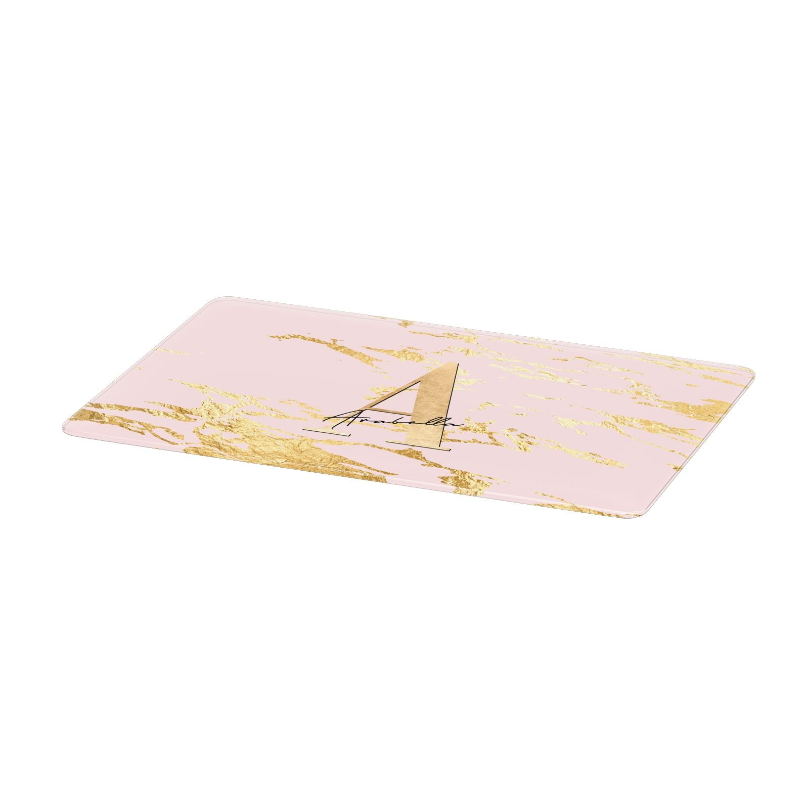 Personalised Gold Pink Marble Apple MacBook Case Only