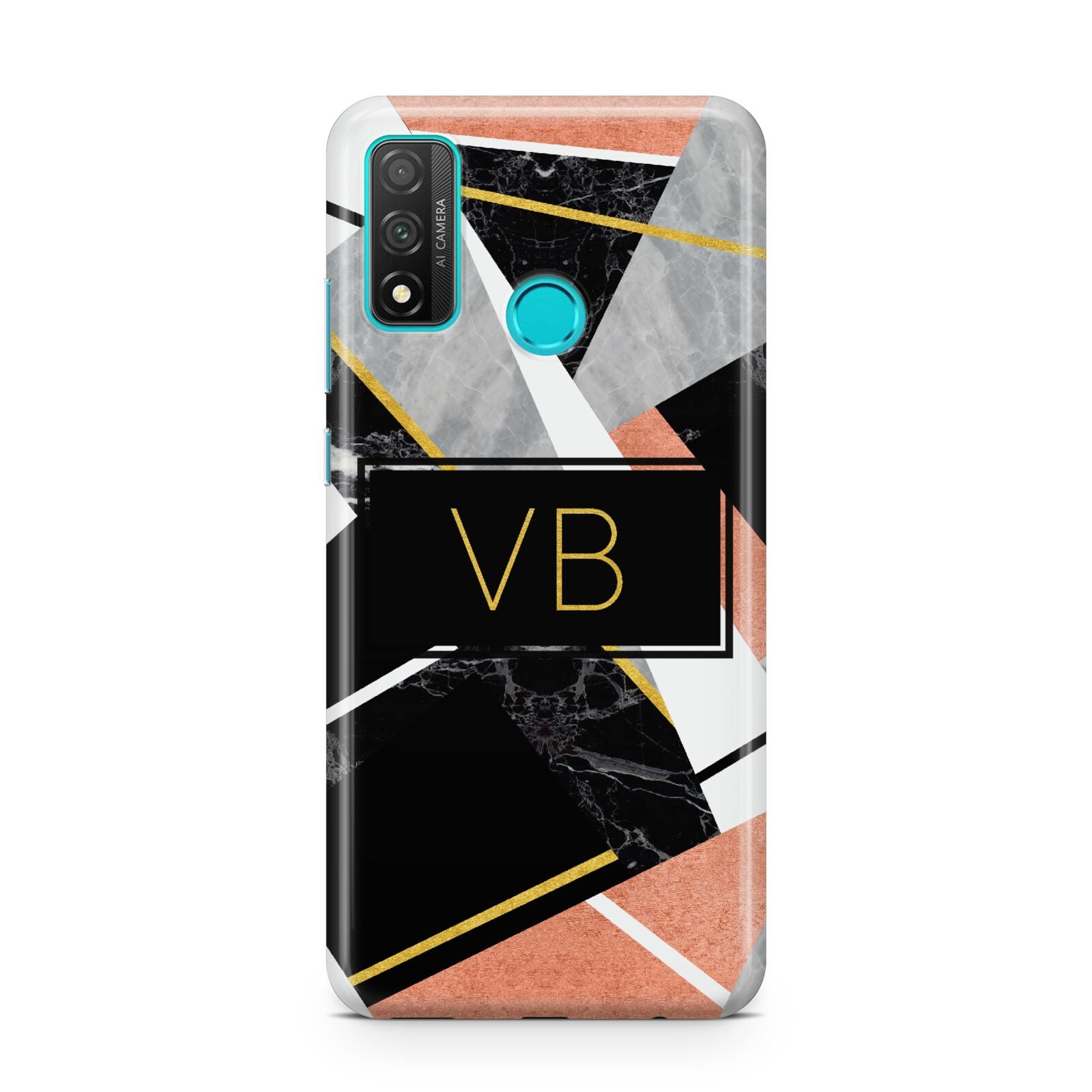 Personalised Gold Rose Monogram Huawei P Smart 2020