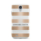 Personalised Gold Striped Name Initials Samsung Galaxy S4 Case