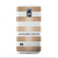 Personalised Gold Striped Name Initials Samsung Galaxy S5 Mini Case