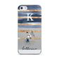 Personalised Gold Striped Watercolour Apple iPhone 5 Case
