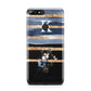 Personalised Gold Striped Watercolour Huawei Y7 2018