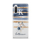 Personalised Gold Striped Watercolour Sony Xperia 10 III Case