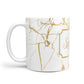 Personalised Gold White Marble Name 10oz Mug Alternative Image 1