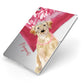 Personalised Golden Labrador Apple iPad Case on Silver iPad Side View