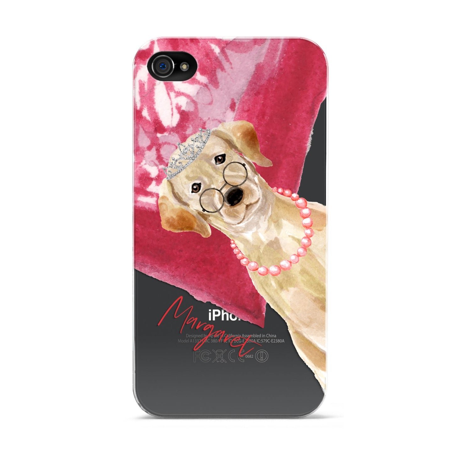 Personalised Golden Labrador Apple iPhone 4s Case
