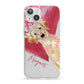 Personalised Golden Labrador iPhone 13 Clear Bumper Case