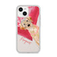 Personalised Golden Labrador iPhone 14 Clear Tough Case Starlight