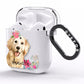 Personalised Golden Retriever Dog AirPods Clear Case Side Image